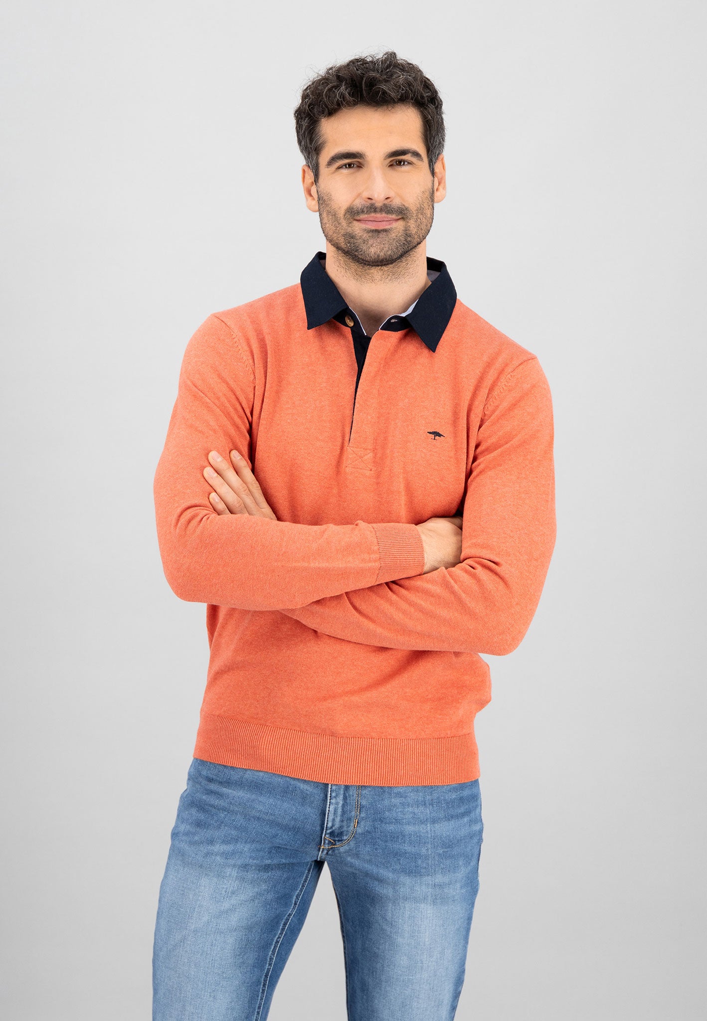 Rugby shirt with contrast collar FYNCHHATTON Offizieller Online Shop