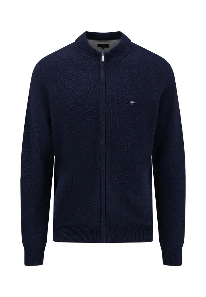 Strickjacke aus feinstem Strukturstrick