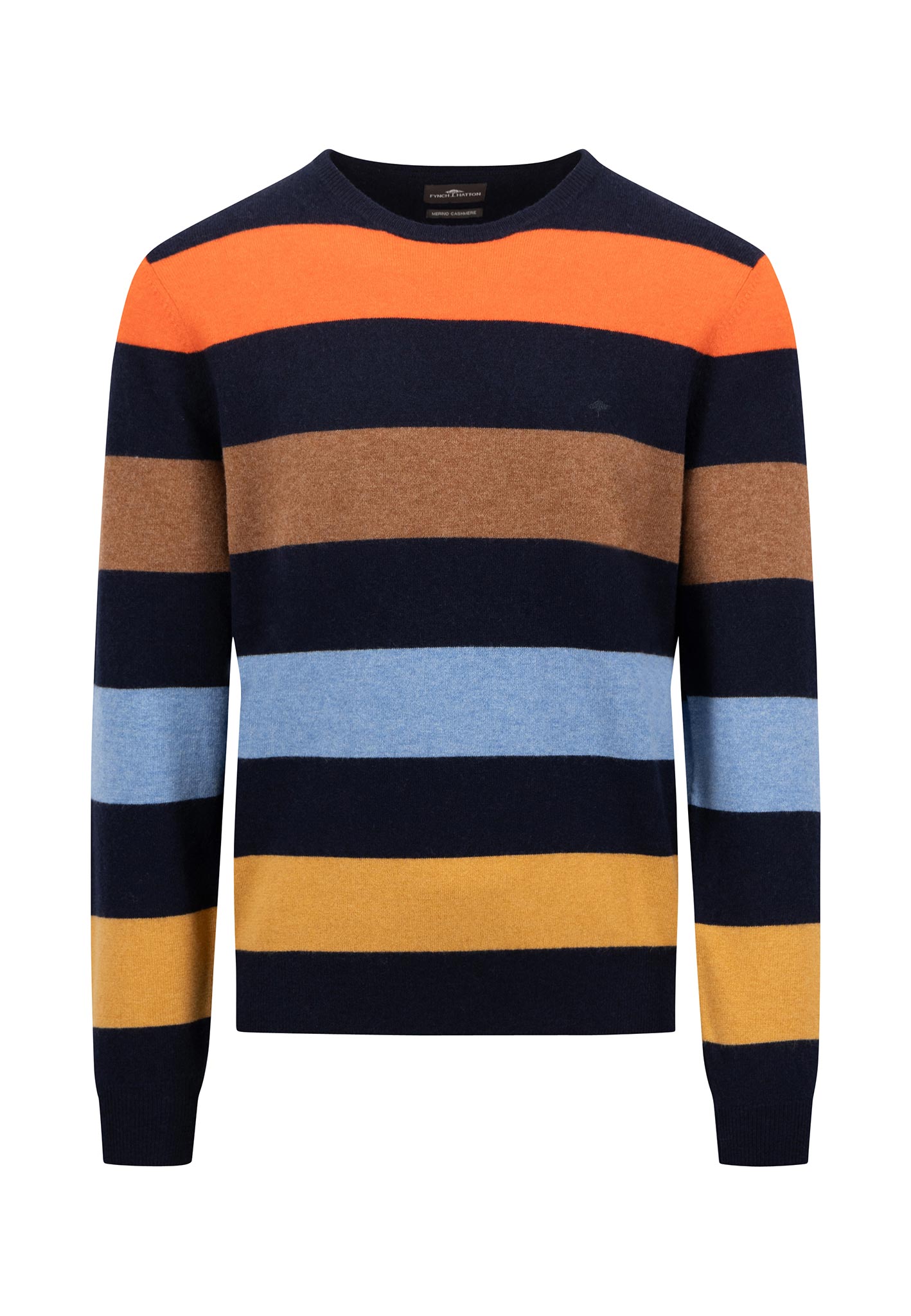 Striped sweater made of merino cashmere FYNCH HATTON Offizieller Online Shop