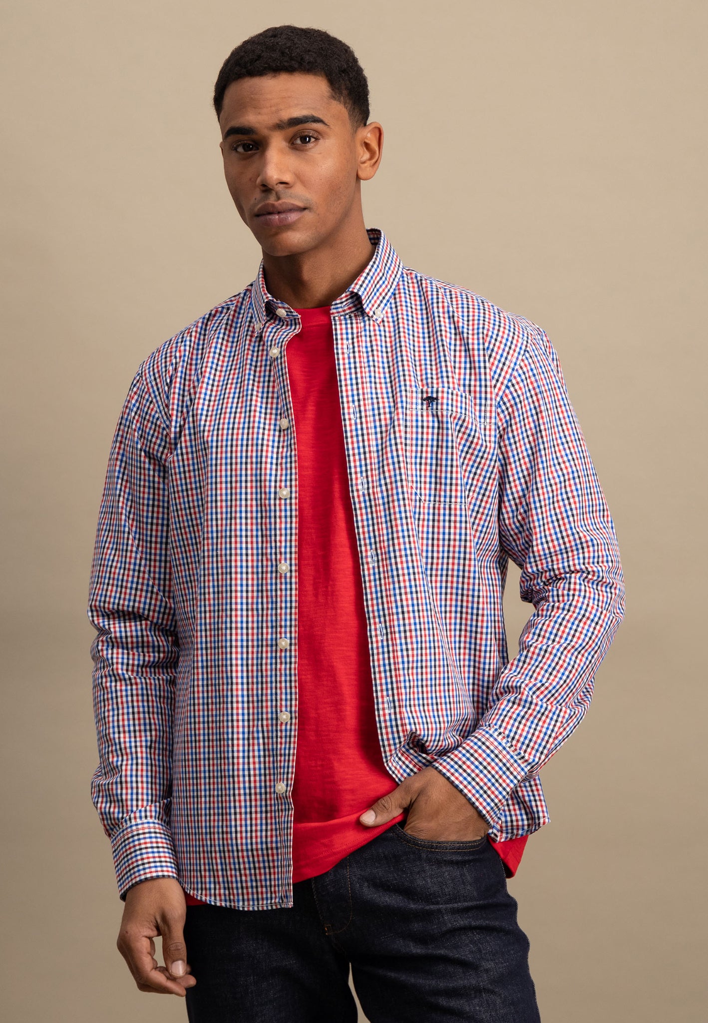 FYNCH-HATTON Karohemd Aus Baumwolle - Button-Down Kragen Für Lässige Looks