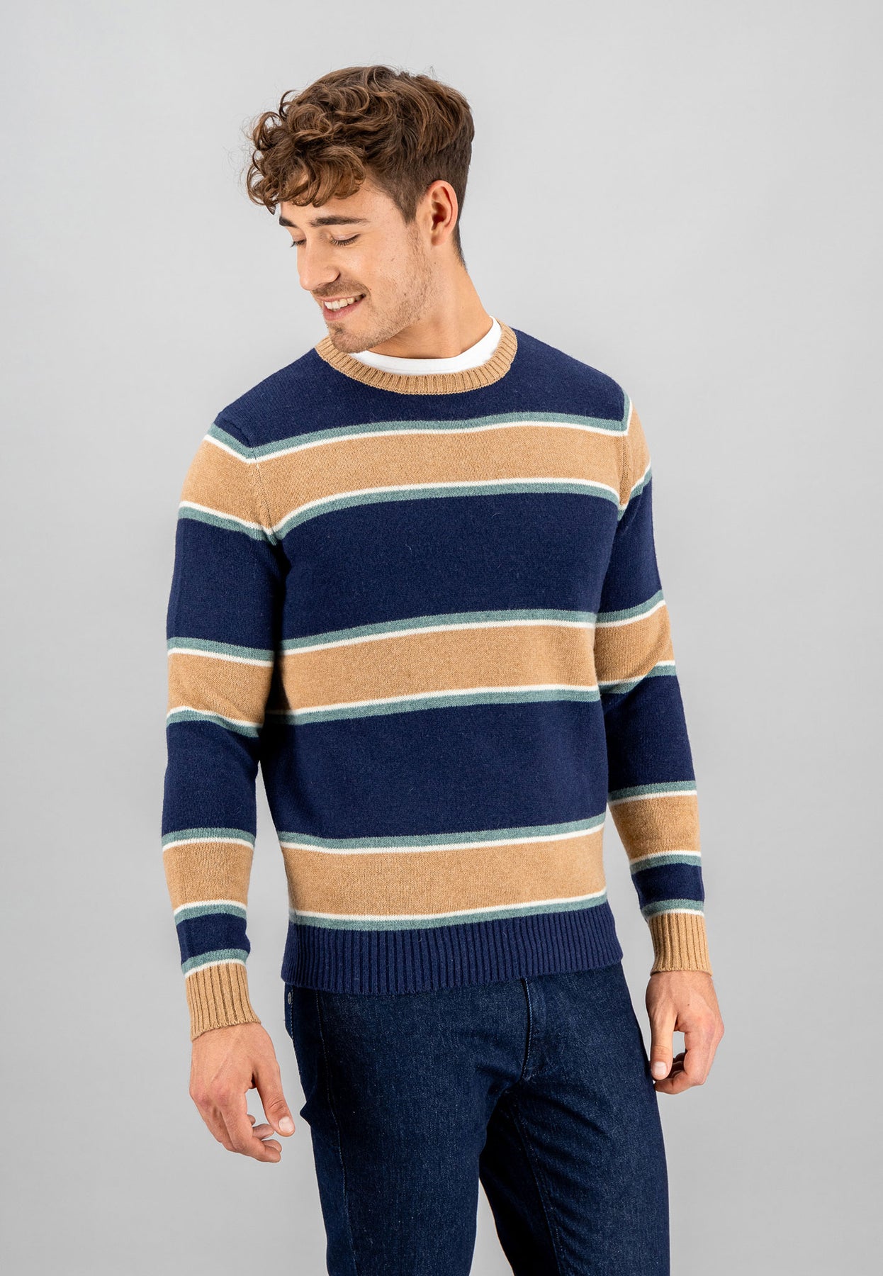 Gestreifter Pullover aus Shop | FYNCH-HATTON Online Offizieller – Wolle