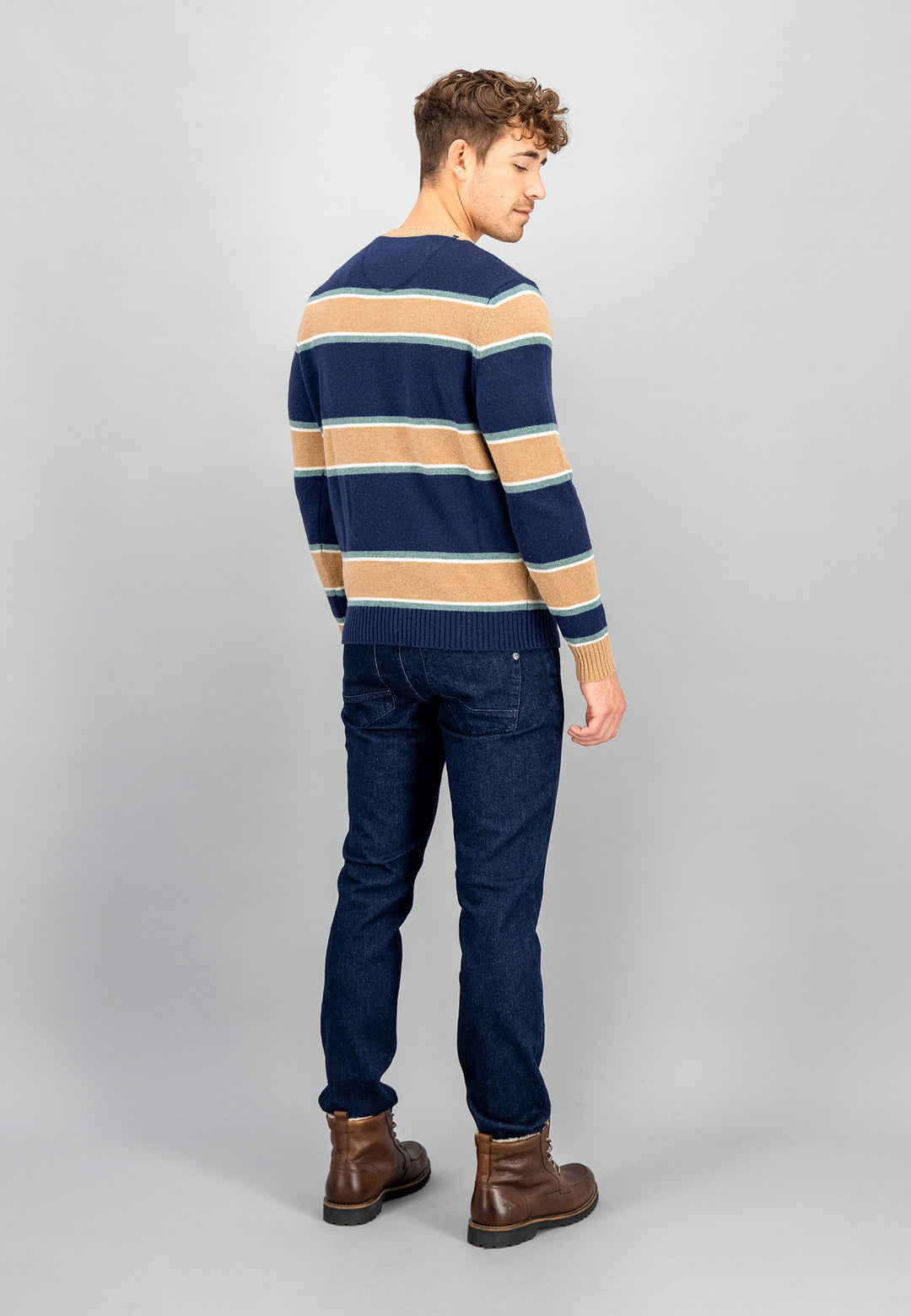 Gestreifter Pullover aus | – FYNCH-HATTON Wolle Shop Online Offizieller