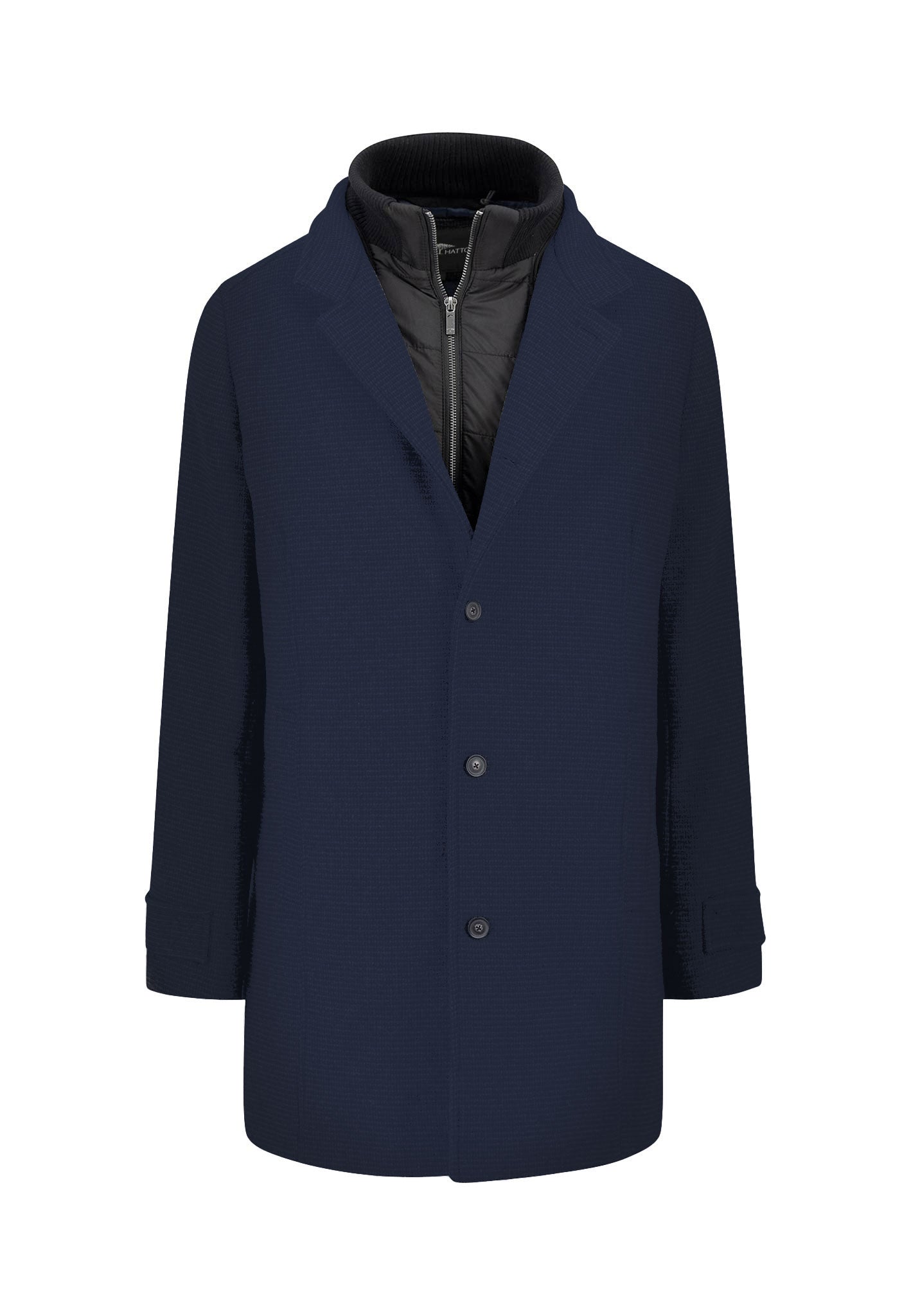 Thick wool coat with removable inlay – FYNCH-HATTON | Offizieller ...