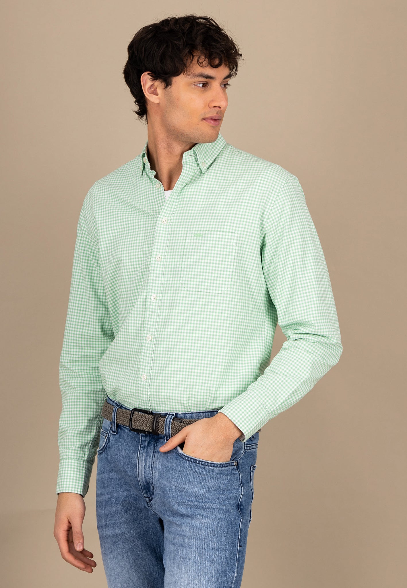 FYNCH-HATTON Kurzarm Hemd Baumwolle - Button-Down Kragen - Sommerlich & Atmungsaktiv