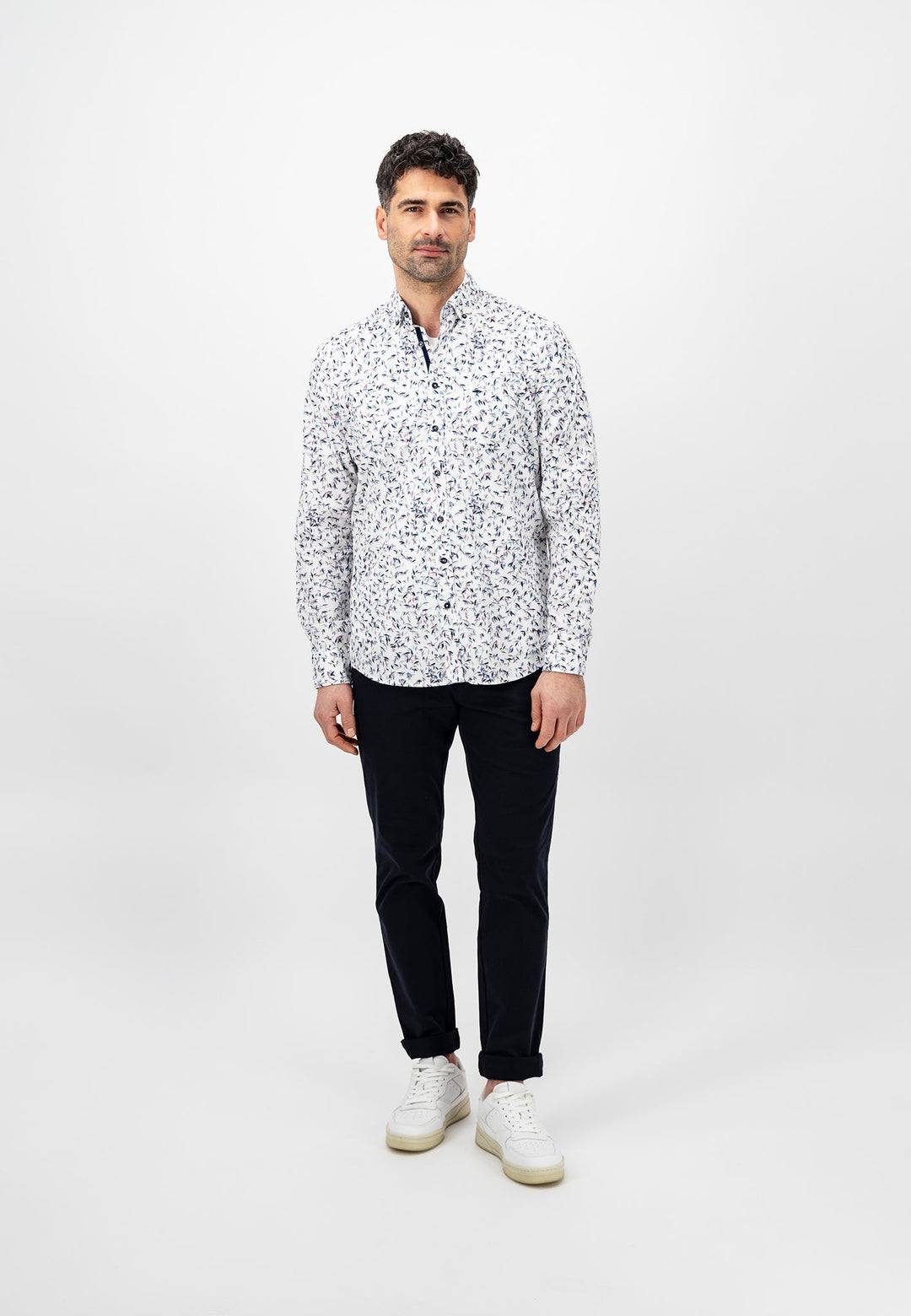 Modisches Casual-Fit Hemd mit Tree-Print