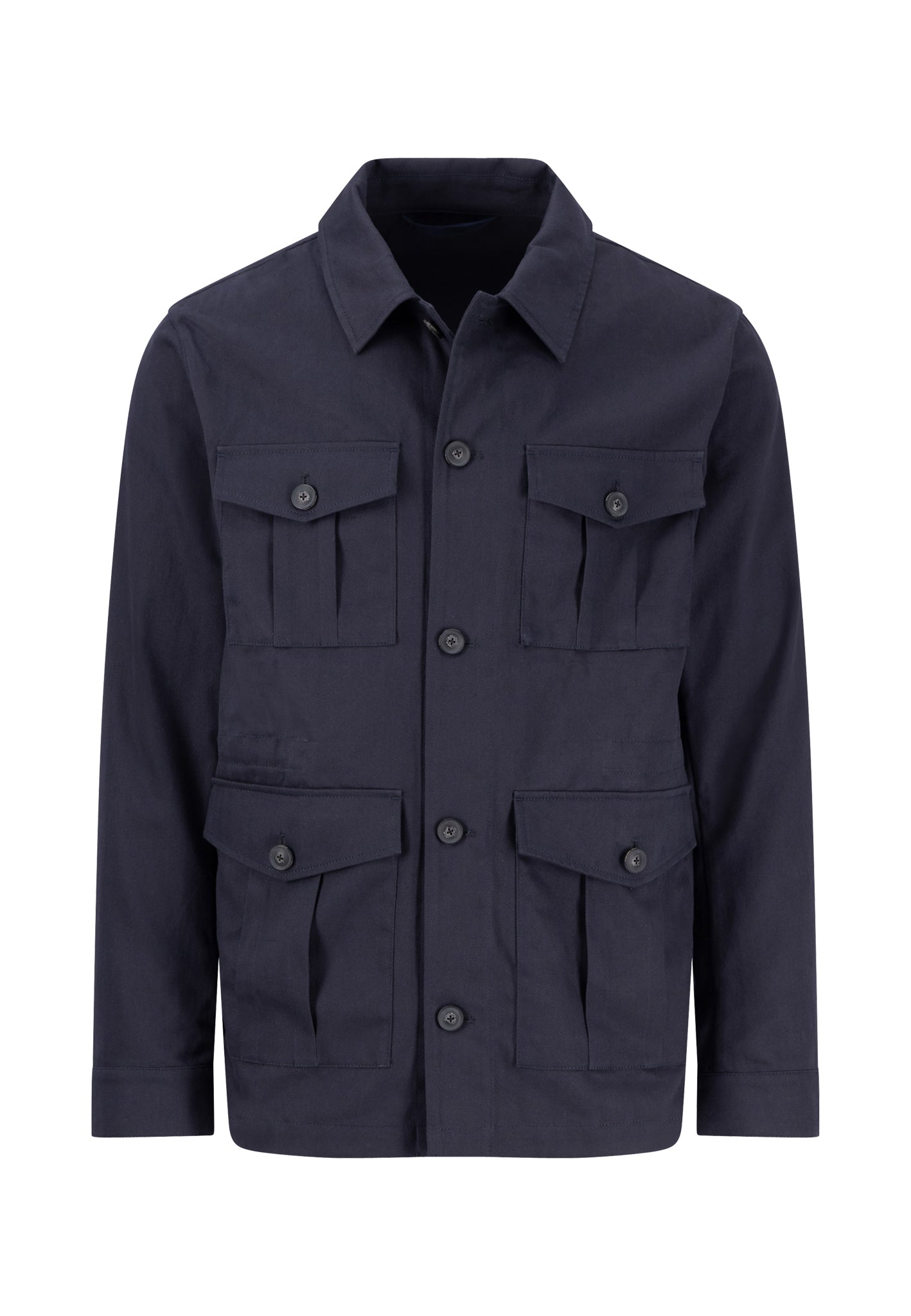 Cotton jacket with Kent collar – FYNCH-HATTON | Offizieller Online Shop