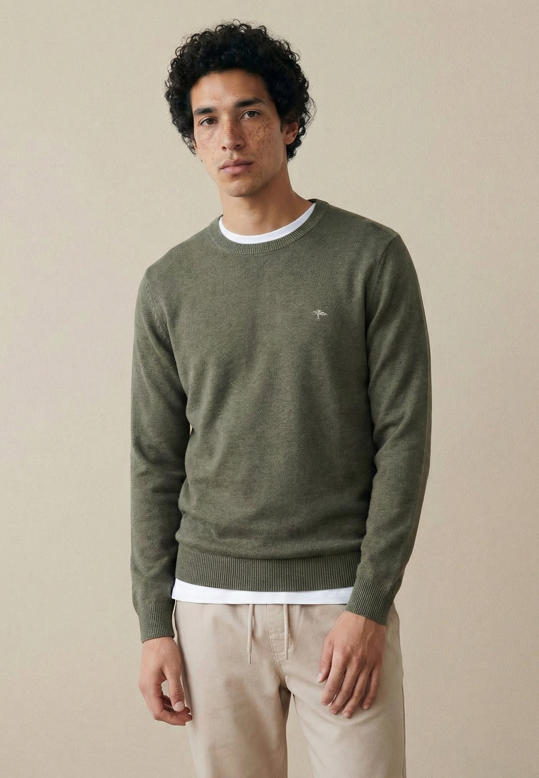 Pullover aus Baumwolle mit Rundhalsausschnitt – Air Cotton