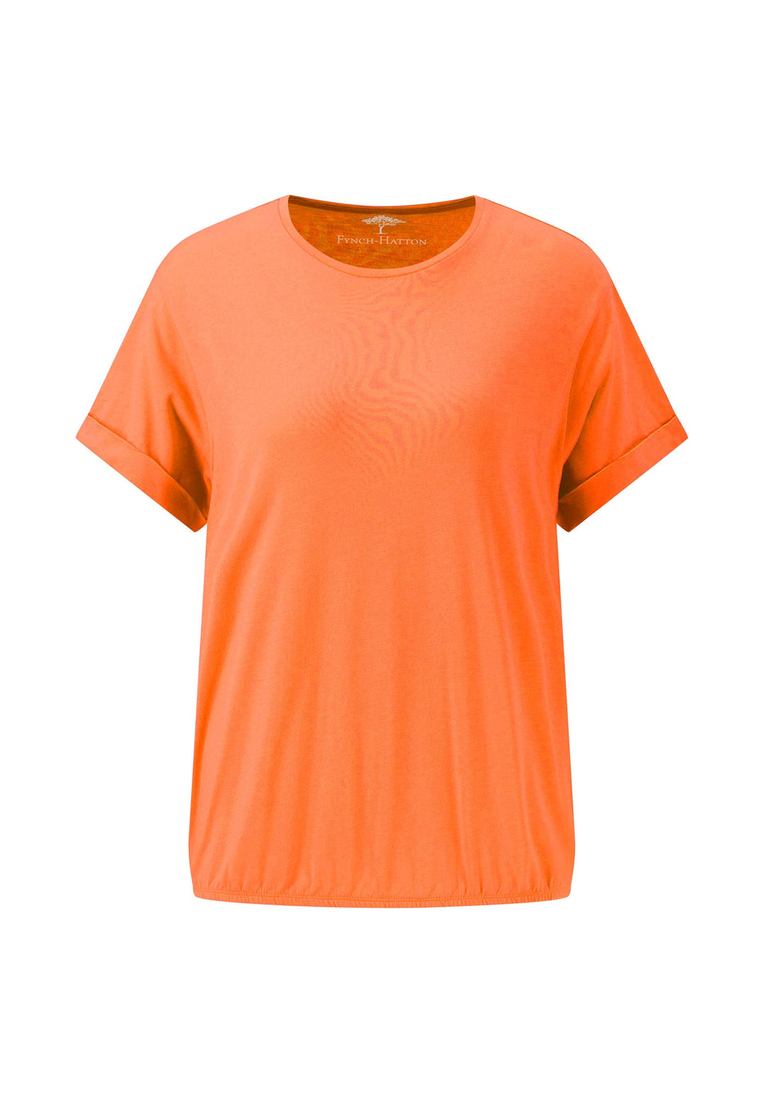 T-Shirt mit gerafftem Saum – FYNCH-HATTON | Offizieller Online Shop