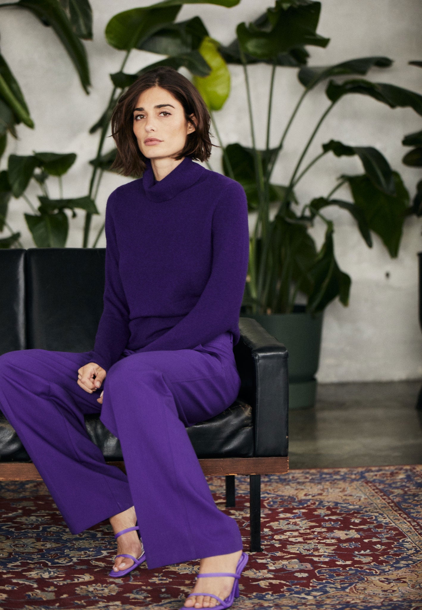 Purple turtle neck on sale jumper