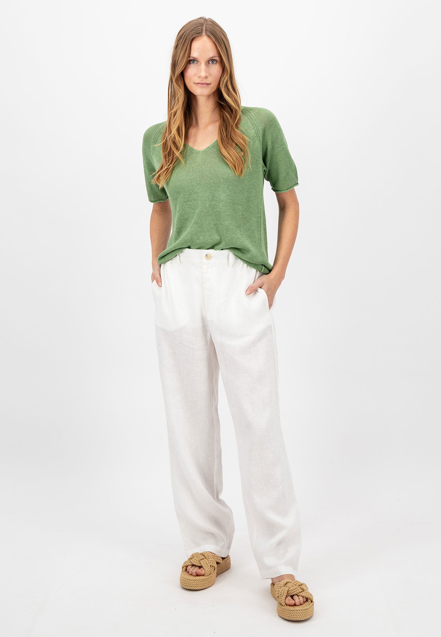 Linen trousers online best sale