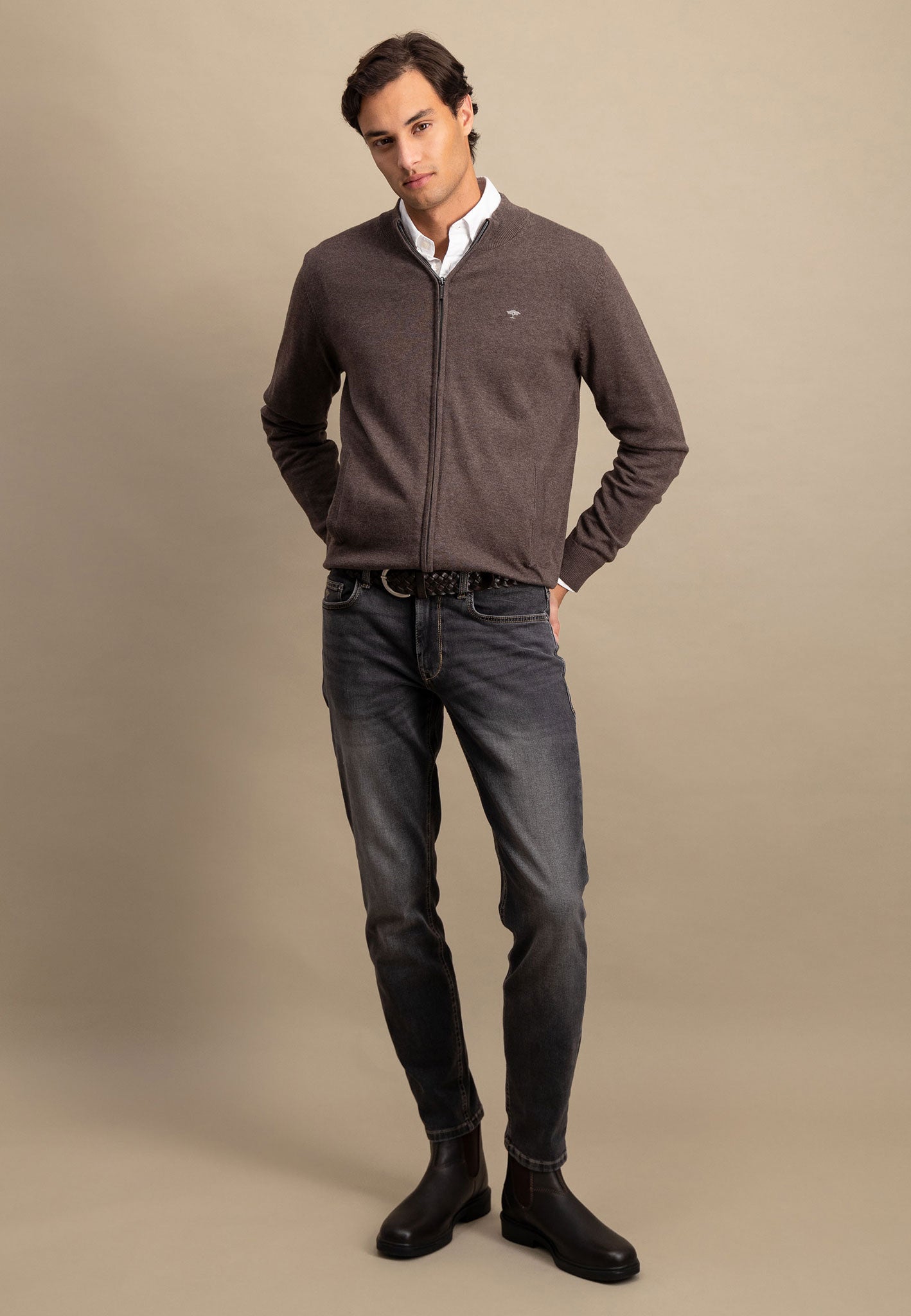 Cardigan made of fine cotton – FYNCH-HATTON | Offizieller