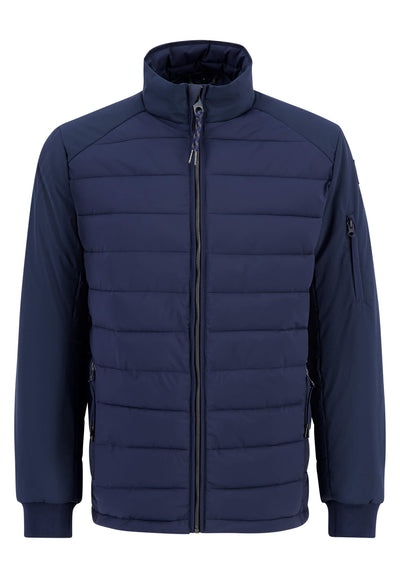 Nylon quilted jacket with stand-up collar – FYNCH-HATTON | Offizieller ...
