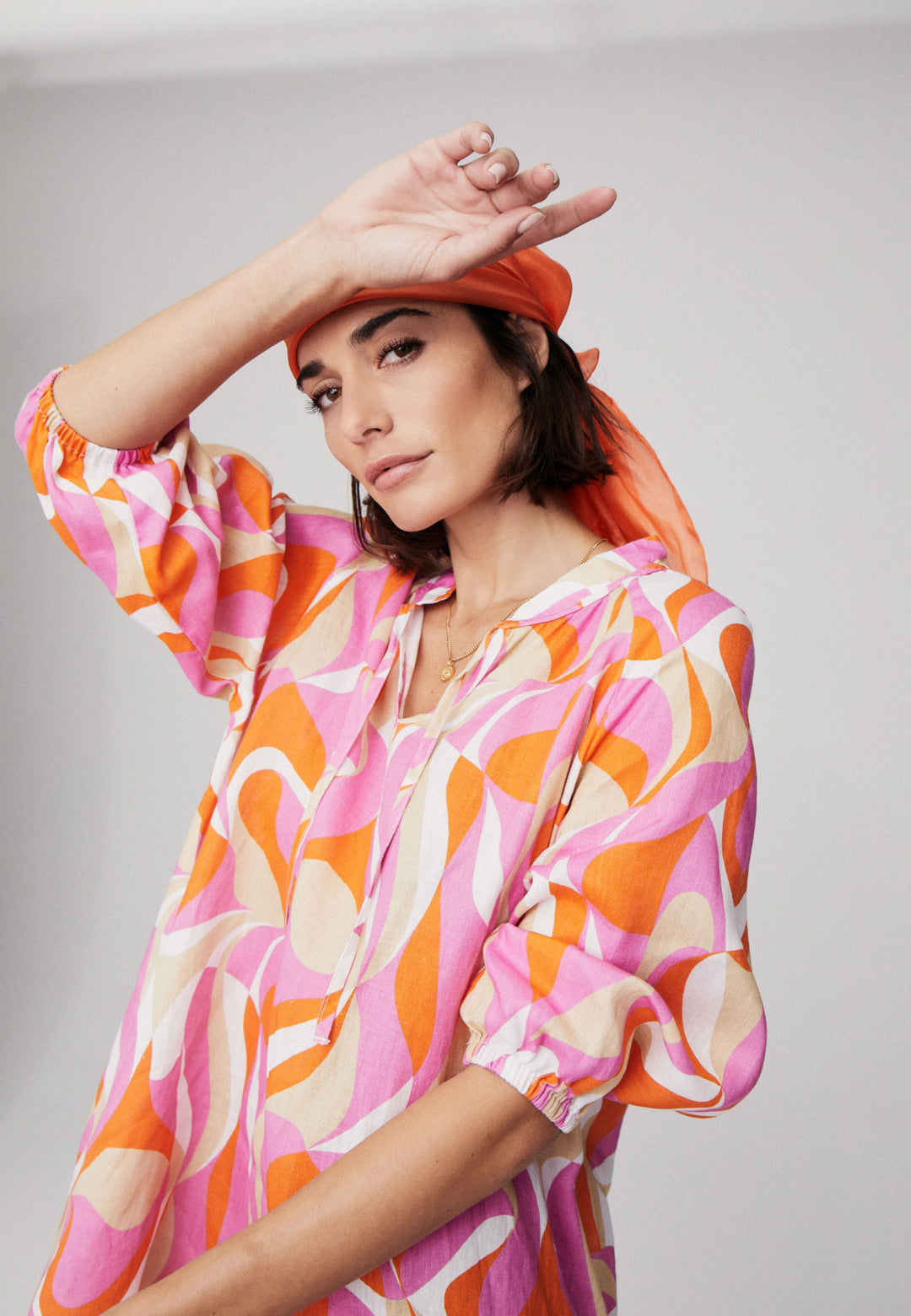 Patterned tunic dress – FYNCH-HATTON | Offizieller Online Shop | Sommerkleider